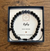 Męska Bransoletka Zodiakalna Ryby - Naturalny Kamień Koral – Talizman Ochrony